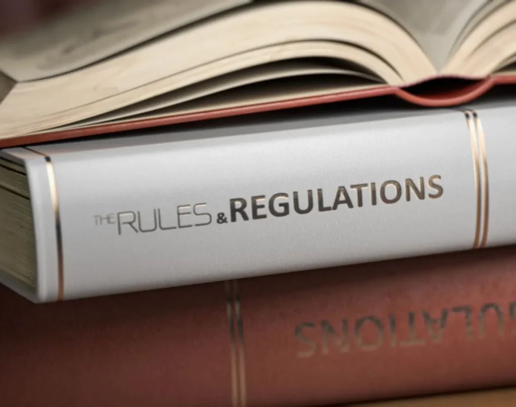 Books of professional rules and regulations